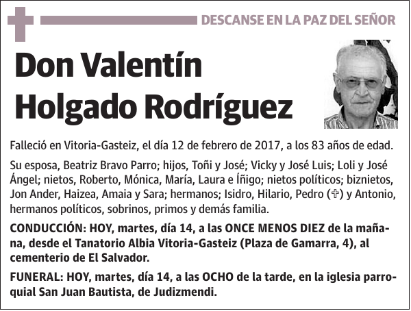 Valentín Holgado Rodríguez