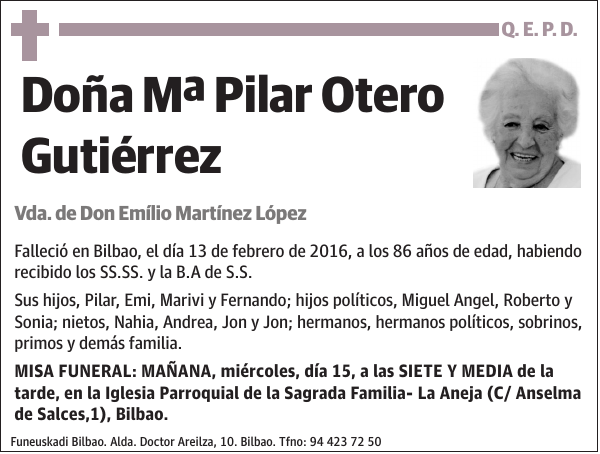 Mª Pilar Otero Gutiérrez