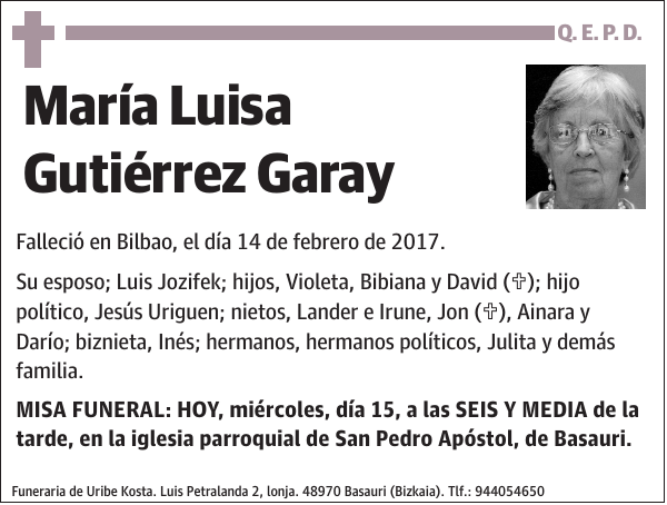 María Luisa Gutiérrez Garay