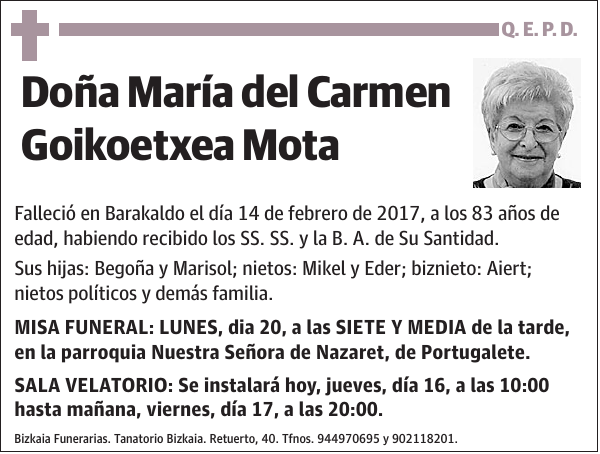 María del Carmen Goikoetxea Mota