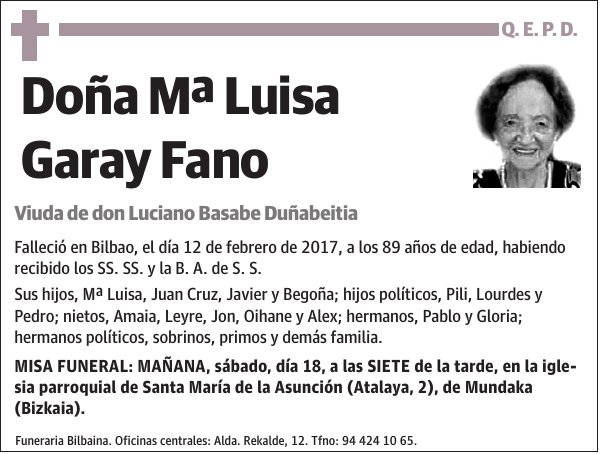 Mª Luisa Garay Fano