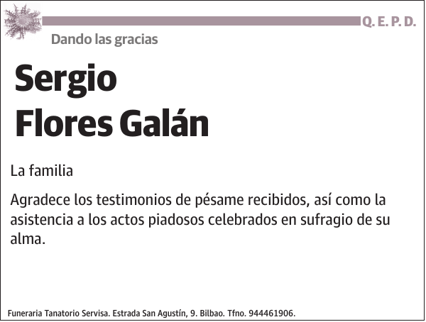 Sergio Flores Galán