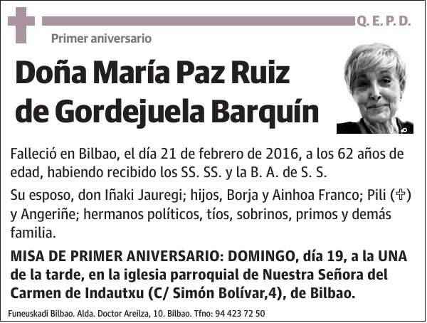 María Paz Ruiz de Gordejuela Barquín