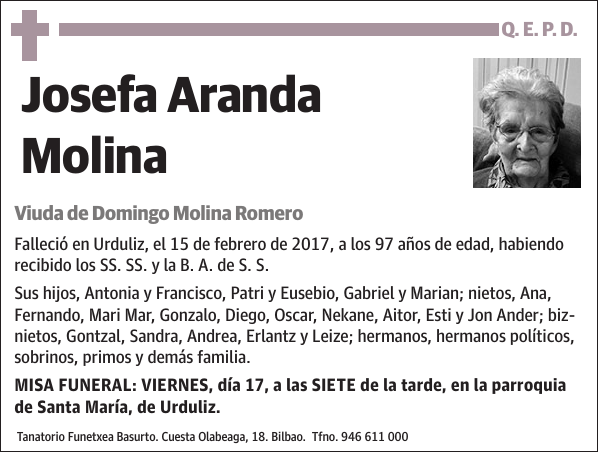 Josefa Aranda Molina