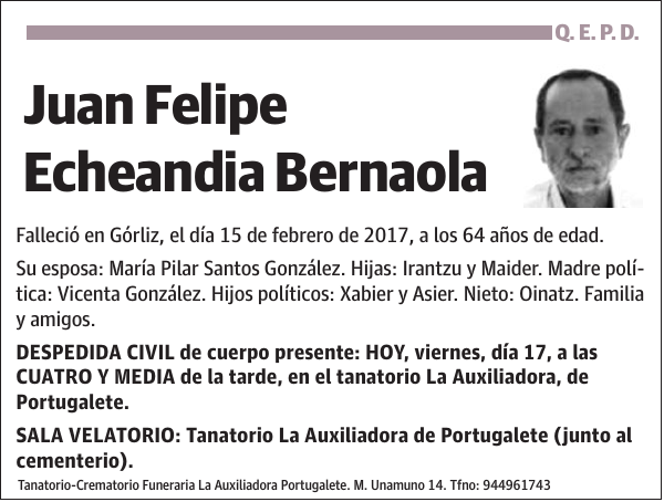 Juan Felipe Echeandia Bernaola