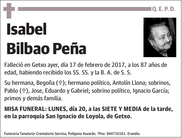 Isabel Bilbao Peña