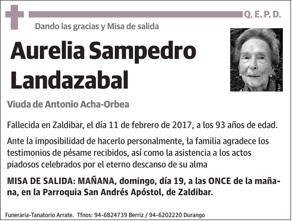 Aurelia Sampedro Landazabal