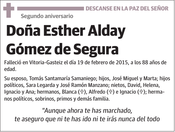 Esther Alday Gómez de Segura