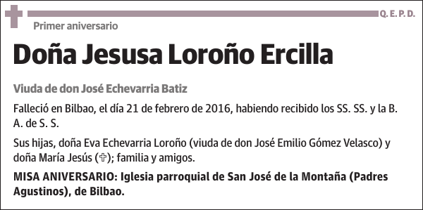 Jesusa Loroño Ercilla