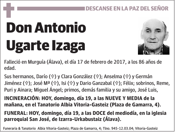 Antonio Ugarte Izaga