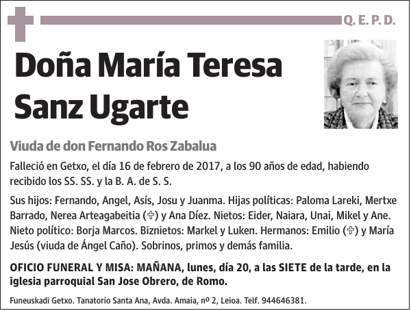 María Teresa Sanz Ugarte