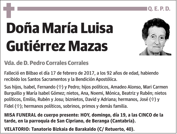 María Luisa Gutiérrez Mazas