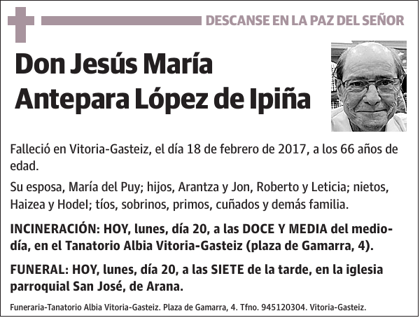 Jesús María Antepara López de Ipiña