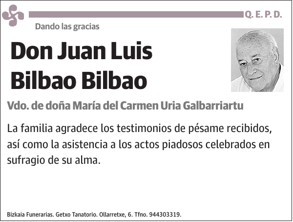 Juan Luis Bilbao Bilbao