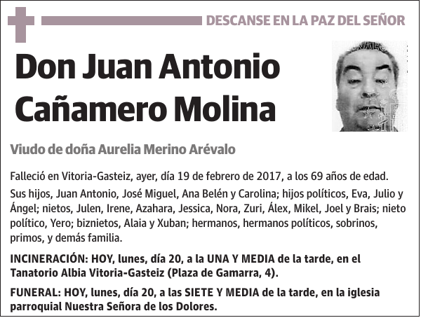 Juan Antonio Cañamero Molina