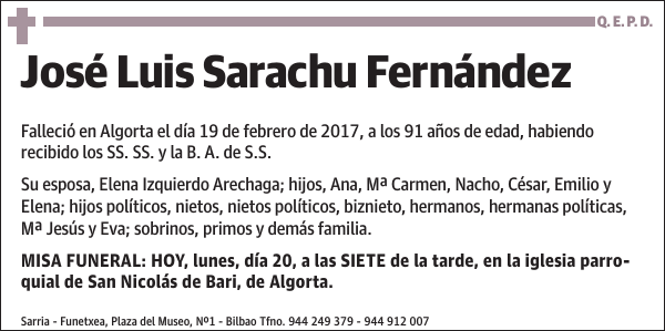 José Luis Sarachu Fernández