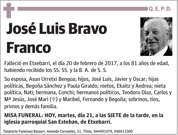 José Luis Bravo Franco