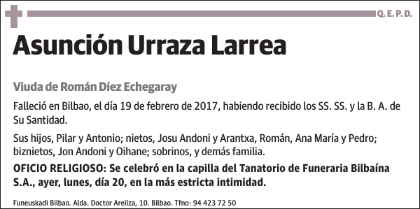 Asunción Urraza Larrea