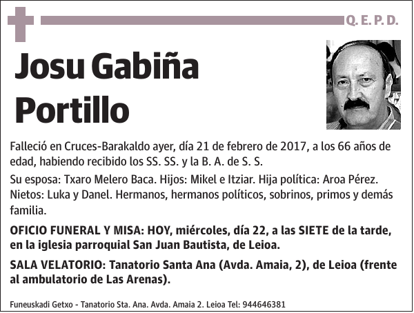 Josu Gabiña Portillo