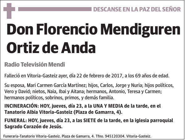 Florencio Mendiguren Ortiz de Anda