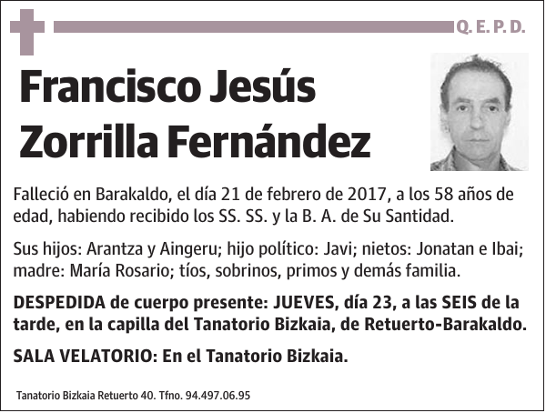 Francisco Jesús Zorrilla Fernández