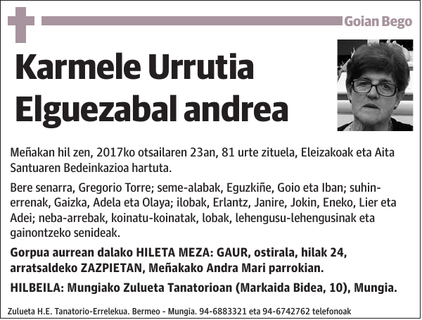 Karmele Urrutia Elguezabal