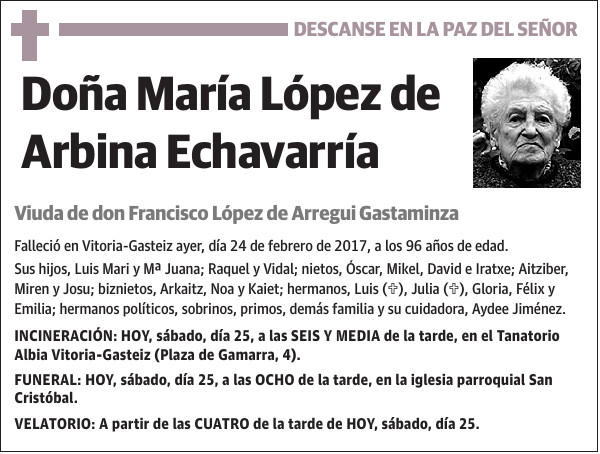 María López de Arbina Echavarría