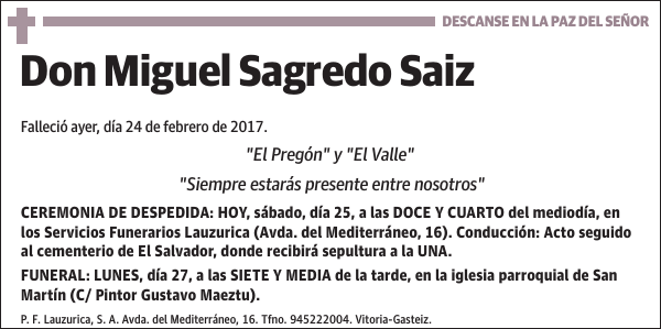 Miguel Sagredo Saiz