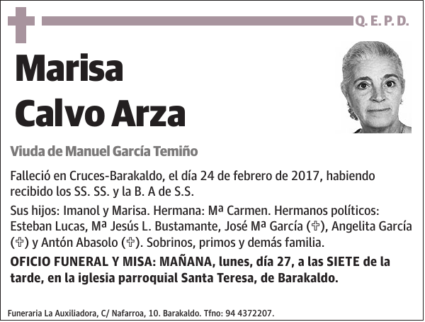 Marisa Calvo Arza