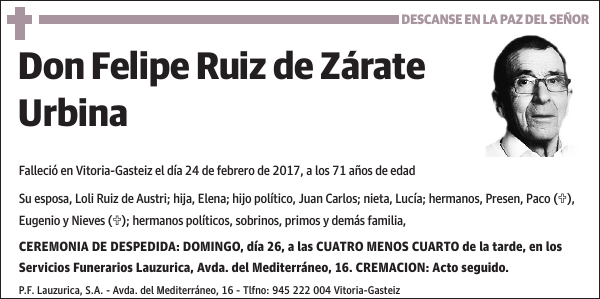 Felipe Ruiz de Zárate Urbina