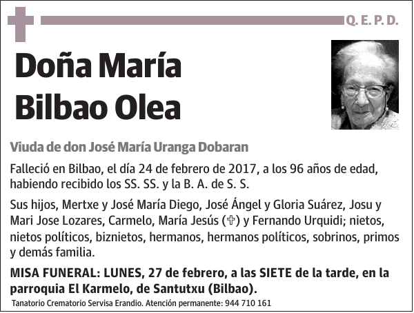 María Bilbao Olea