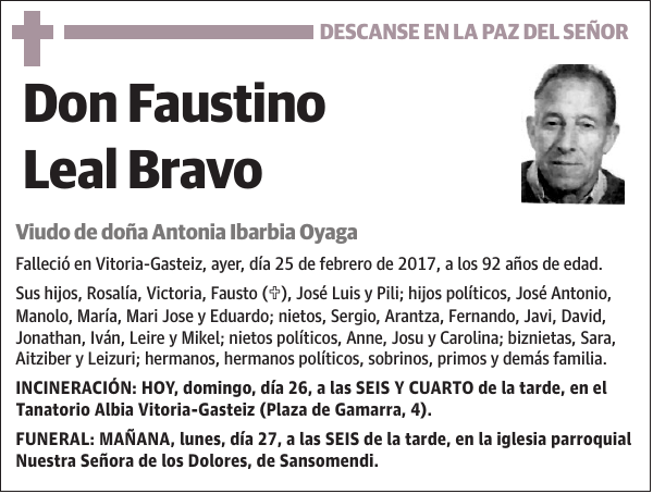 Faustino Leal Bravo