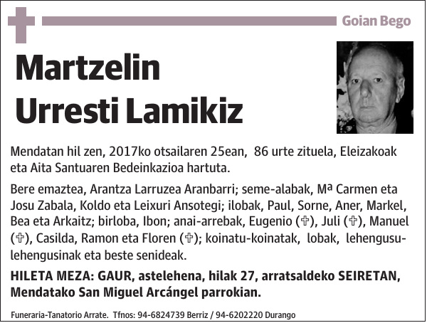 Martzelin Urresti Lamikiz