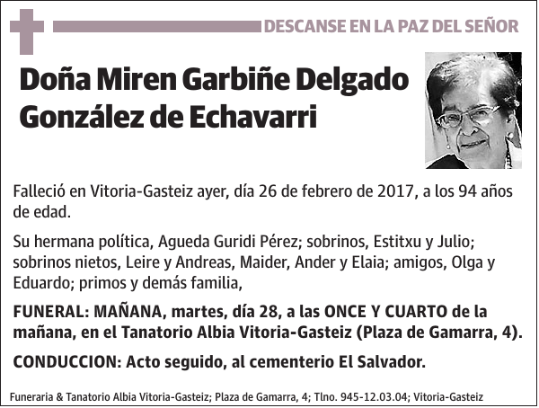 Miren Garbiñe Delgado González de Echavarri