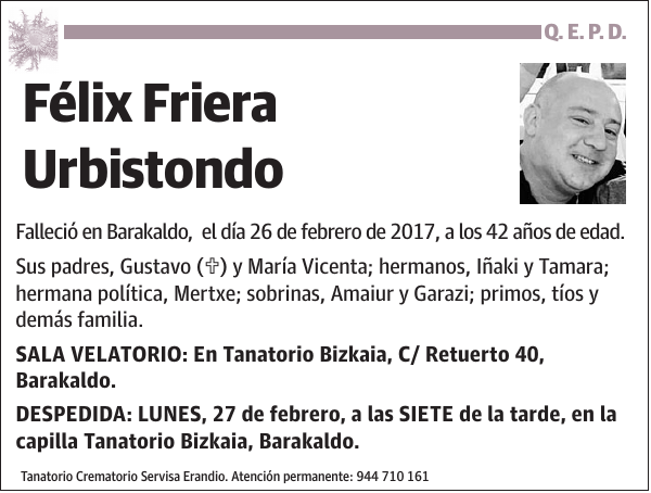 Félix Friera Urbistondo