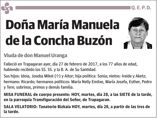 María Manuela de la Concha Buzón