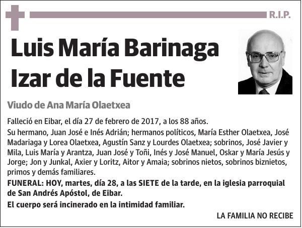 Luis María Barinaga Izar de la Fuente