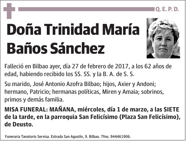 Trinidad María Baños Sánchez