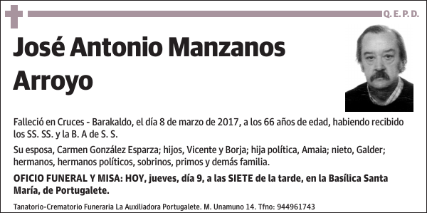 José Antonio Manzanos Arroyo