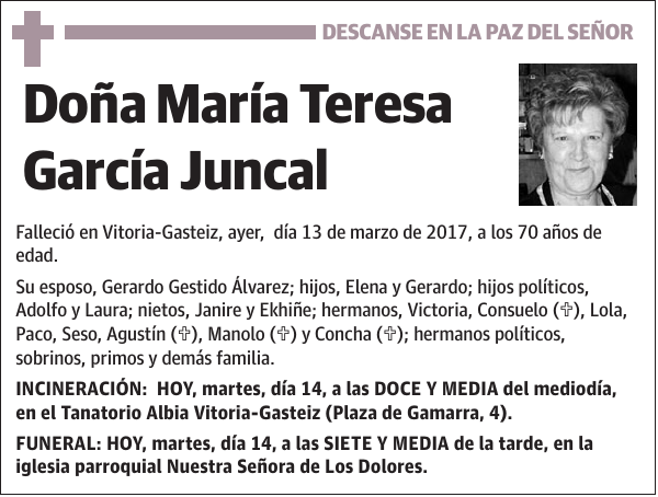 María Teresa García Juncal