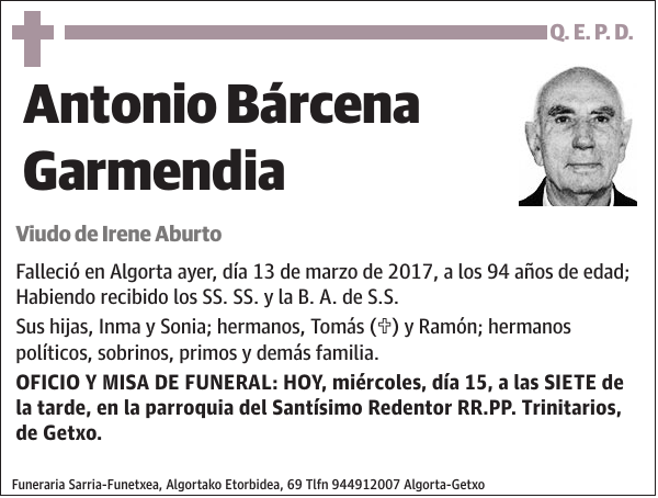 Antonio Bárcena Garmendia