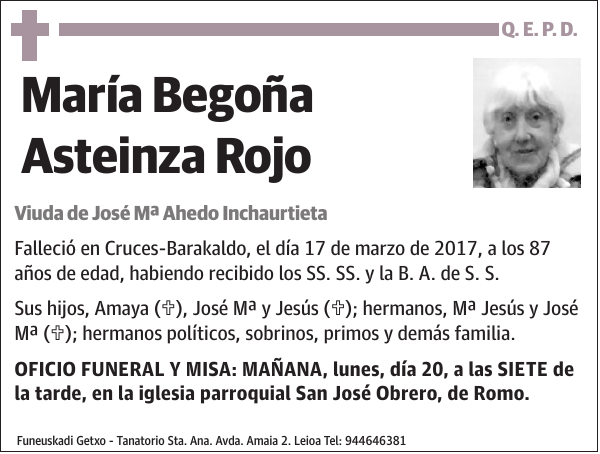 María Begoña Asteinza Rojo