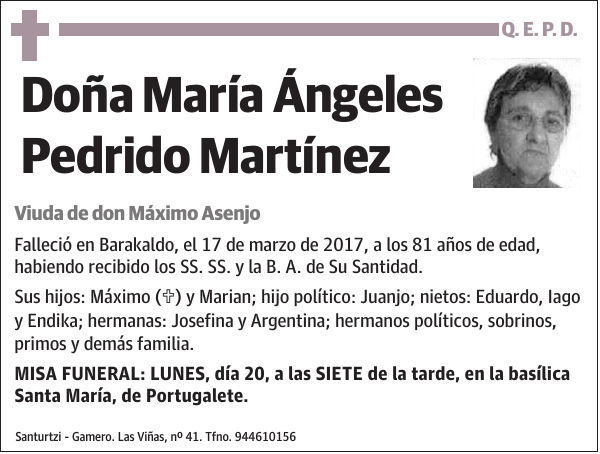 María Ángeles Pedrido Martínez