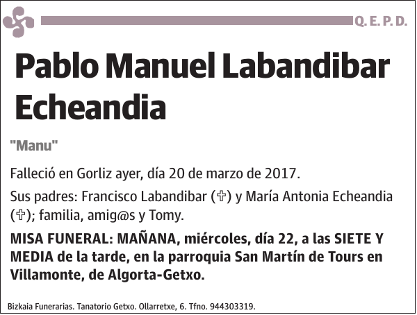 Pablo Manuel Labandibar Echeandia