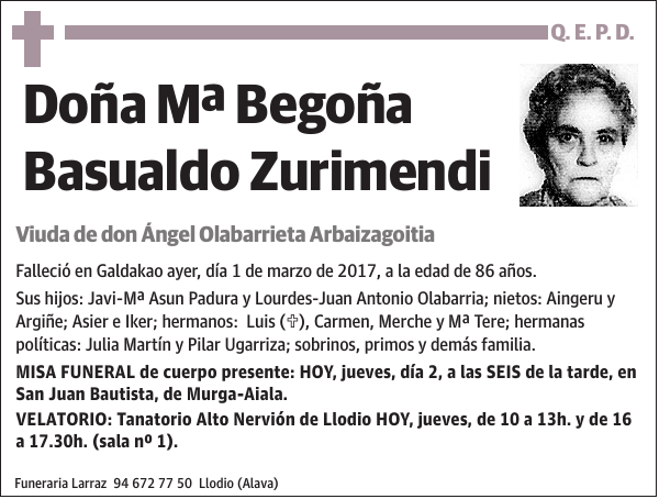 Mª Begoña Basualdo Zurimendi