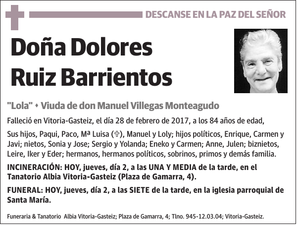 Dolores Ruiz Barrientos