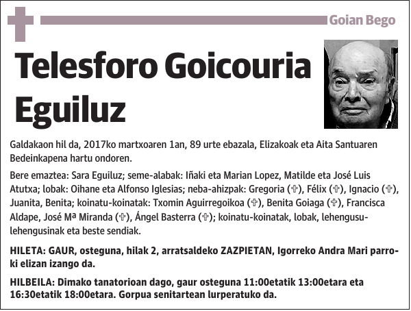 Telesforo Goicouria Eguiluz