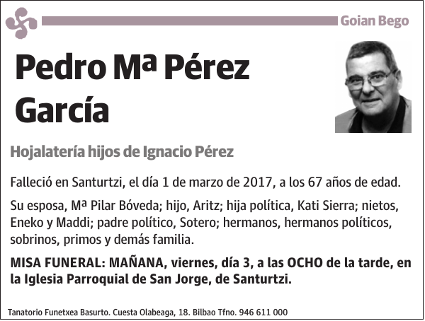 Pedro Mª Pérez García