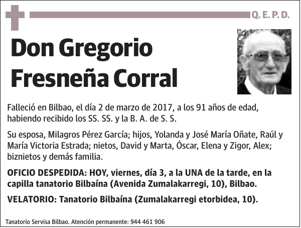 Gregorio Fresneña Corral