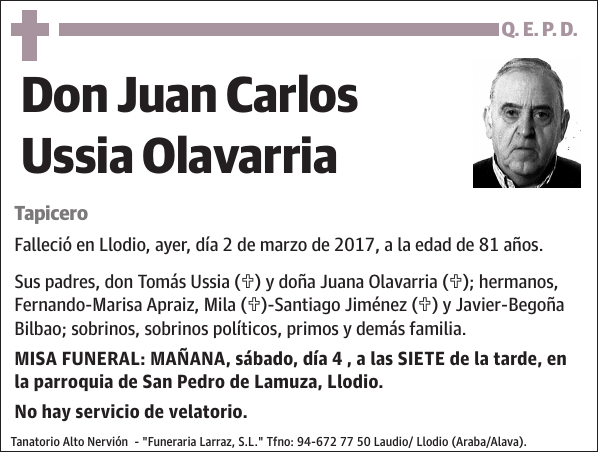 Juan Carlos Ussia Olavarria